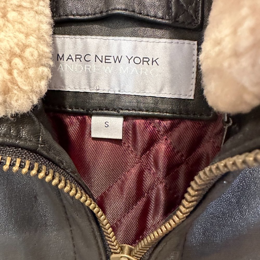 Men's Brown Leather Bomber Jacket - Picture 2 of 11
